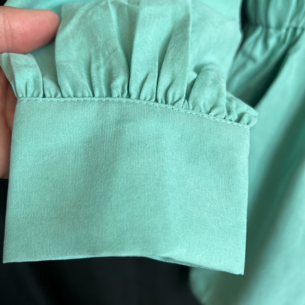 🆕 💚 NWT LUMIERE Stunning Mint Green Romper | Size Small - Picture 5 of 11